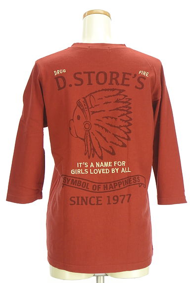drug store's（ドラッグストアーズ）の古着「7分袖インディアンプリントTシャツ（Ｔシャツ）」大画像２へ