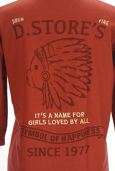drug store's（ドラッグストアーズ）の古着「7分袖インディアンプリントTシャツ（Ｔシャツ）」大画像５へ
