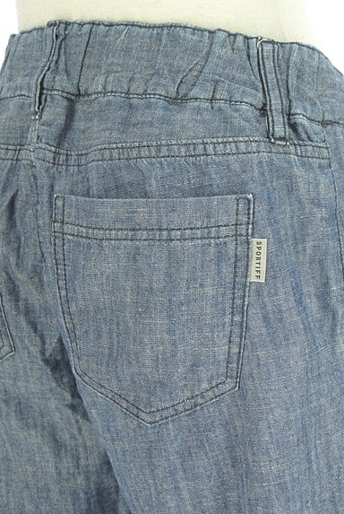 sportiff（スポーティフ）の古着「サイドギャザークロップドパンツ（デニムパンツ）」大画像５へ
