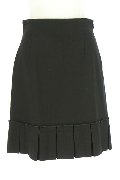 M-premier（エムプルミエ）の古着「ボックスプリーツ膝上ウールスカート（スカート）」大画像１へ