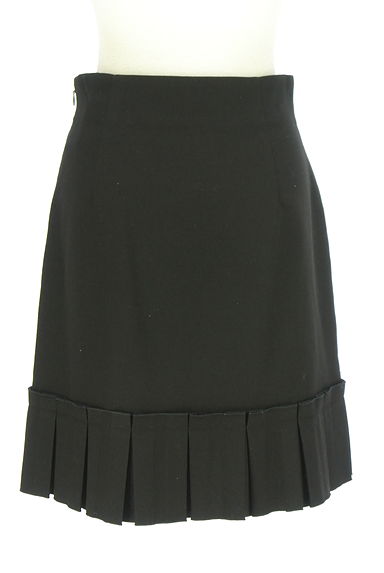 M-premier（エムプルミエ）の古着「ボックスプリーツ膝上ウールスカート（スカート）」大画像２へ