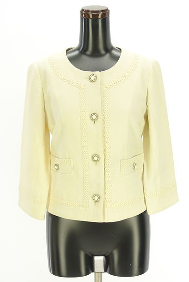 クリックで大画像表示 M-premier(エムプルミエ)の古着「ノーカラージャケット(ジャケット)」大画像1へ