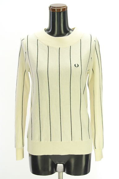 FRED PERRY（フレッドペリー）の古着「ストライプ柄ニットトップス（ニット）」大画像１へ