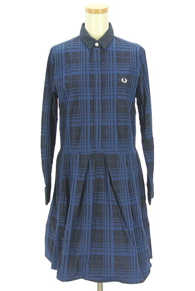 FRED PERRY（フレッドペリー）の古着「チェック柄シャツワンピース（ワンピース・チュニック）」大画像１へ