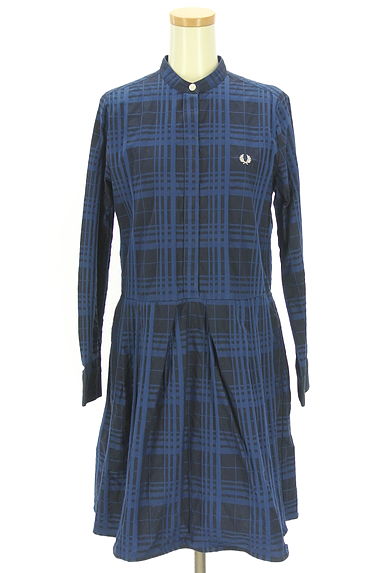 FRED PERRY（フレッドペリー）の古着「チェック柄シャツワンピース（ワンピース・チュニック）」大画像４へ