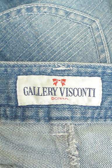 GALLERY VISCONTI（ギャラリービスコンティ）の古着「クロップド丈レース付きデニムパンツ（デニムパンツ）」大画像６へ