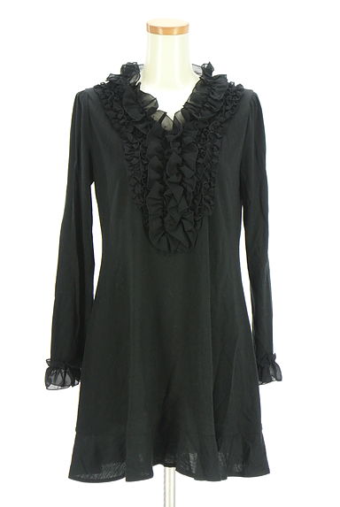 クリックで大画像表示 GALLERY VISCONTI(ギャラリービスコンティ)の古着「シフォンフリルミニワンピース(ワンピース・チュニック)」大画像1へ