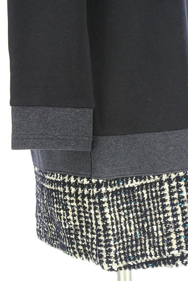 GALLERY VISCONTI（ギャラリービスコンティ）の古着「ツイード切替チュニック（ワンピース・チュニック）」大画像４へ