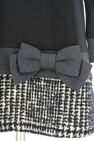 GALLERY VISCONTI（ギャラリービスコンティ）の古着「ツイード切替チュニック（ワンピース・チュニック）」大画像５へ