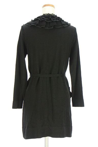 GALLERY VISCONTI（ギャラリービスコンティ）の古着「ベルト付きボリュームフリルニットカーディガン（カーディガン・ボレロ）」大画像２へ