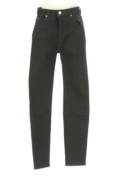 BABYLONE（バビロン）の古着「ブラックスキニーデニムパンツ（デニムパンツ）」大画像１へ