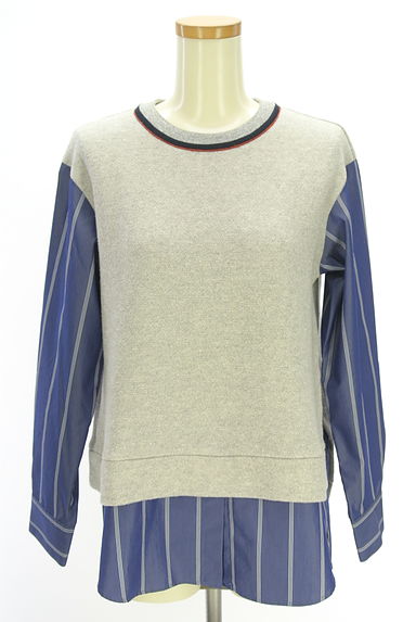 COMME CA（コムサ）の古着「Gabardine K.T レイヤード風カットソー（カットソー・プルオーバー）」大画像１へ