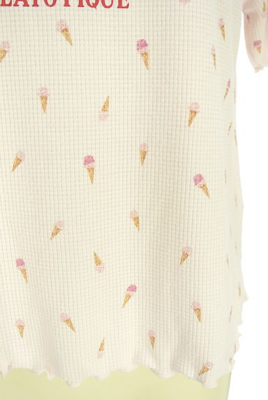 gelato pique（ジェラートピケ）の古着「アイスクリーム柄半そでワッフルカットソー（カットソー・プルオーバー）」大画像５へ