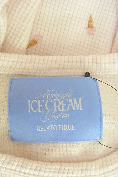 gelato pique（ジェラートピケ）の古着「アイスクリーム柄半そでワッフルカットソー（カットソー・プルオーバー）」大画像６へ