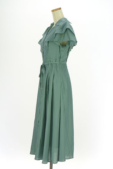 MISCH MASCH（ミッシュマッシュ）の古着「ベルト付きフリル袖ロングワンピース（ワンピース・チュニック）」大画像３へ