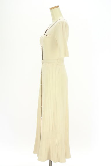 クリックで大画像表示 MISCH MASCH(ミッシュマッシュ)の古着「ベルト付きロングリブニットワンピース(ワンピース・チュニック)」大画像3へ