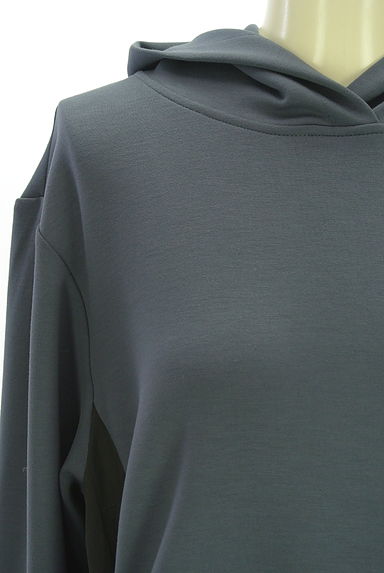 Dignite collier（ディニテコリエ）の古着「異素材切替パーカーワンピース（ワンピース・チュニック）」大画像４へ