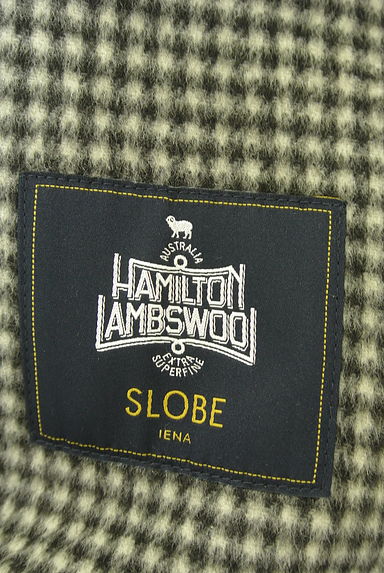 SLOBE IENA（スローブイエナ）の古着「ノーカラーギンガムチェック柄ウール混コート（コート）」大画像６へ