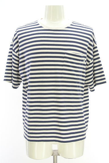 gelato pique（ジェラートピケ）の古着「ポケット付きボーダーTシャツ（カットソー・プルオーバー）」大画像１へ