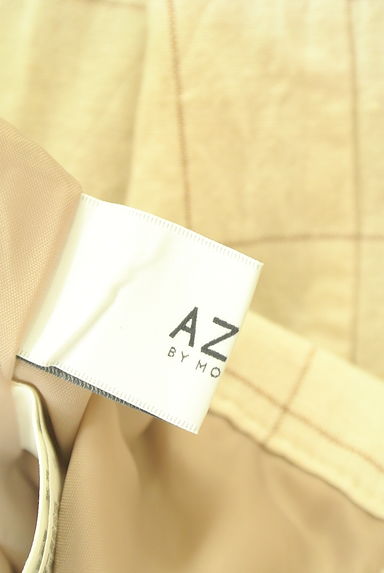 AZUL BY MOUSSY（アズールバイマウジー）の古着「チェック柄綿麻セミワイドパンツ（パンツ）」大画像６へ