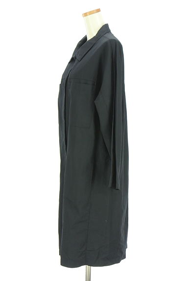 クリックで大画像表示 MidiUmi(ミディウミ)の古着「スタンドカラー膝丈シャツワンピース(ワンピース・チュニック)」大画像3へ