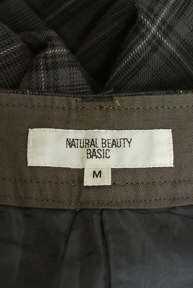 NATURAL BEAUTY BASIC（ナチュラルビューティベーシック）の古着「チェック柄テーパードパンツ（パンツ）」大画像６へ