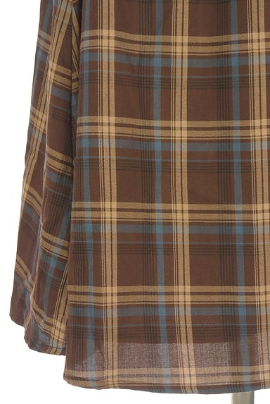 NATURAL BEAUTY BASIC（ナチュラルビューティベーシック）の古着「前結びチェック柄ノースリワンピース（ワンピース・チュニック）」大画像５へ