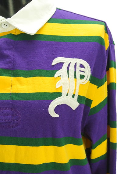 POLO RALPH LAUREN（ポロラルフローレン）の古着「ボーダーラガーシャツ（スウェット・パーカー）」大画像４へ