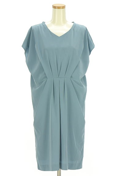 クリックで大画像表示 UNITED ARROWS(ユナイテッドアローズ)の古着「ウエストタック膝丈コクーンワンピース(ワンピース・チュニック)」大画像1へ