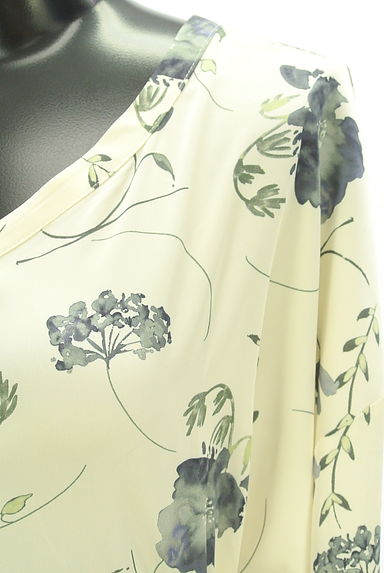 URBAN RESEARCH DOORS（アーバンリサーチドアーズ）の古着「花柄サテンロングシャツワンピース（ワンピース・チュニック）」大画像５へ