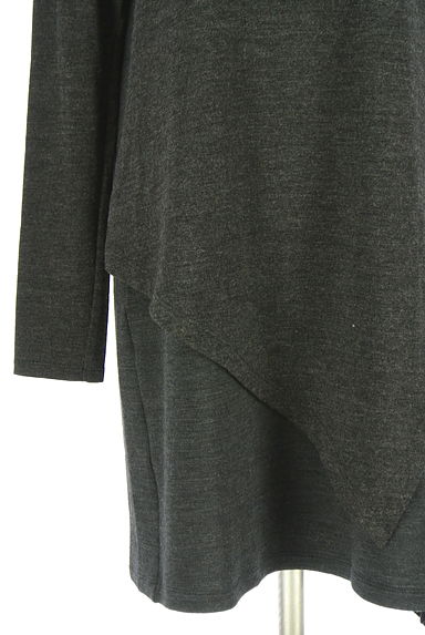 COMME CA（コムサ）の古着「Gabardine K.T 別地切替アシンメトリーワンピース（ワンピース・チュニック）」大画像５へ
