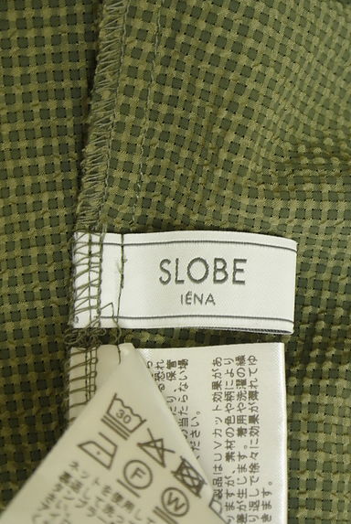 SLOBE IENA（スローブイエナ）の古着「チェック柄ノースリカットソー×ロングスカート　セットアップ（セットアップ（ジャケット＋スカート））」大画像６へ