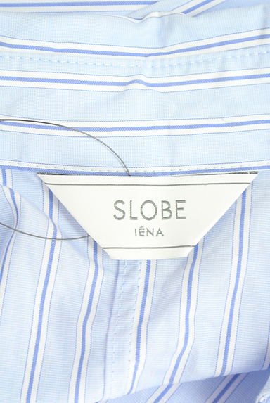 SLOBE IENA（スローブイエナ）の古着「ストライプ柄シャツワンピース（ワンピース・チュニック）」大画像６へ