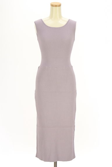 PROPORTION BODY DRESSING（プロポーションボディドレッシング）の古着「ノースリリブニットセットアップ（ツーピース（ジャケット＋ワンピース））」大画像４へ