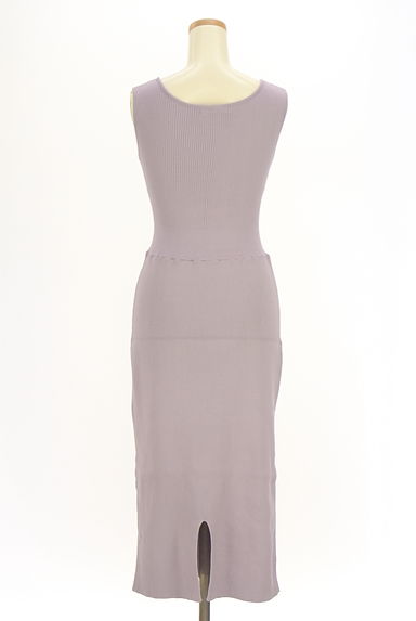 PROPORTION BODY DRESSING（プロポーションボディドレッシング）の古着「ノースリリブニットセットアップ（ツーピース（ジャケット＋ワンピース））」大画像５へ