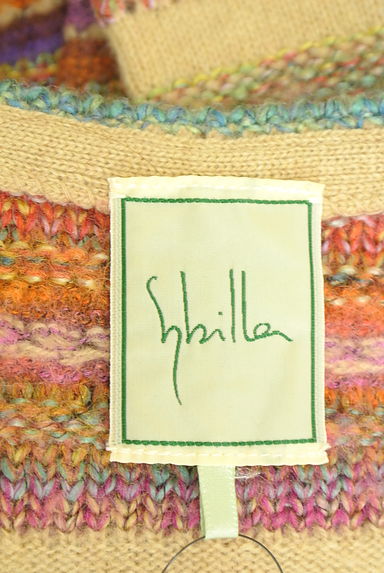 Sybilla（シビラ）の古着「Vネックボーダー編ニットトップス（ニット）」大画像６へ
