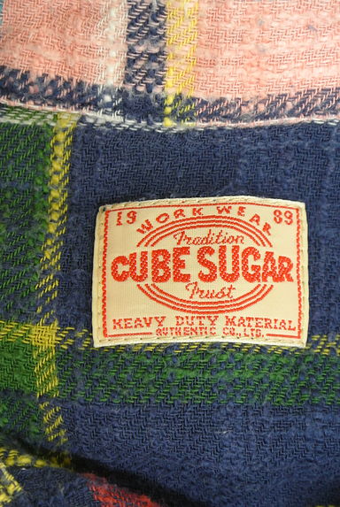 CUBE SUGAR（キューブシュガー）の古着「チェック柄フランネルシャツ（カジュアルシャツ）」大画像６へ