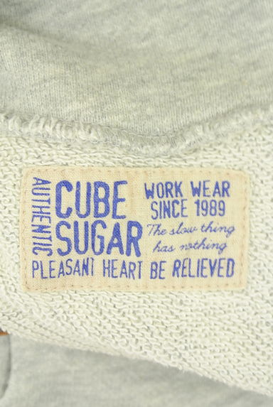 CUBE SUGAR（キューブシュガー）の古着「モックネックロゴスウェットトップス（スウェット・パーカー）」大画像６へ