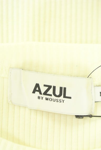 AZUL BY MOUSSY（アズールバイマウジー）の古着「ギャザースリーブリブカットソー（ニット）」大画像６へ
