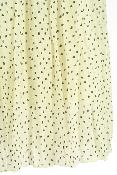 Droite lautreamont（ドロワットロートレアモン）の古着「ドット柄シフォンロングスカート（ロングスカート・マキシスカート）」大画像５へ