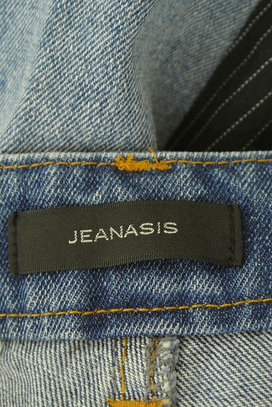 JEANASiS（ジーナシス）の古着「異素材切替ストレートデニムパンツ（デニムパンツ）」大画像６へ