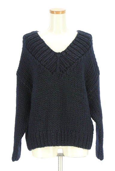 MOUSSY（マウジー）の古着「Vネックニットトップス（セーター）」大画像１へ