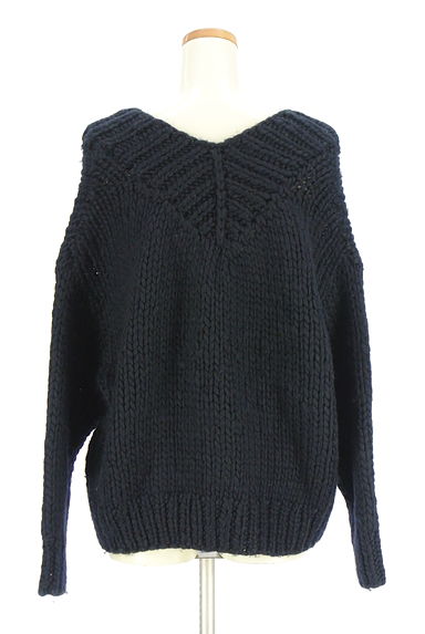 MOUSSY（マウジー）の古着「Vネックニットトップス（セーター）」大画像２へ