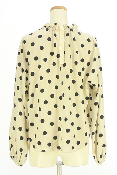 ADAM ET ROPE（アダムエロペ）の古着「フリルハイネックドット柄カットソー（カットソー・プルオーバー）」大画像２へ