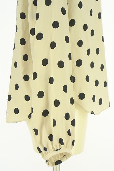 ADAM ET ROPE（アダムエロペ）の古着「フリルハイネックドット柄カットソー（カットソー・プルオーバー）」大画像５へ