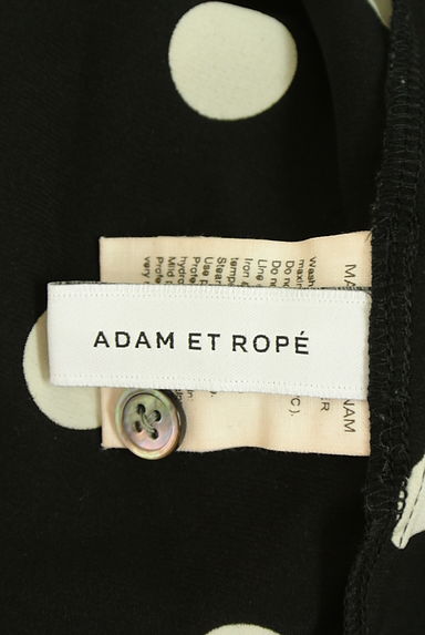 クリックで大画像表示 ADAM ET ROPE(アダムエロペ)の古着「ドット柄フリルハイネックカットソー(カットソー・プルオーバー)」大画像6へ
