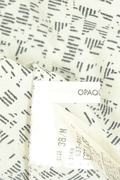 OPAQUE.CLIP（オペークドットクリップ）の古着「幾何学模様フリルシフォンブラウス（ブラウス）」大画像６へ