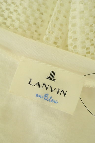 LANVIN en Bleu（ランバンオンブルー）の古着「バックレースカットソー（カットソー・プルオーバー）」大画像６へ
