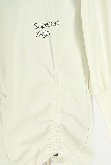 X-girl（エックスガール）の古着「スカートドロストスウェットワンピース（ワンピース・チュニック）」大画像４へ