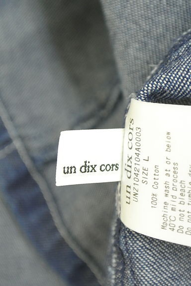 un dix cors（アンディコール）の古着「ジップアップデニムキャミベスト（カットソー・プルオーバー）」大画像６へ
